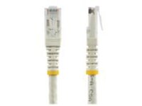 StarTech.com 1ft CAT6 Ethernet Cable, 10 Gigabit Molded RJ45 650MHz 100W PoE Patch Cord, CAT 6 10GbE UTP Network Cable with Strain Relief, White, Fluke Tested/Wiring is UL Certified/TIA