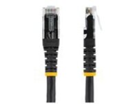 StarTech.com 15ft CAT6 Ethernet Cable, 10 Gigabit Molded RJ45 650MHz 100W PoE Patch Cord, CAT 6 10GbE UTP Network Cable with Strain Relief, Black, Fluke Tested/Wiring is UL Certified/TIA