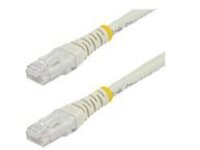 StarTech.com 20ft CAT6 Ethernet Cable, 10 Gigabit Molded RJ45 650MHz 100W PoE Patch Cord, CAT 6 10GbE UTP Network Cable with Strain Relief, White, Fluke Tested/Wiring is UL Certified/TIA