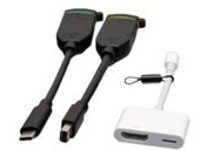 C2G Universal 4K HDMI Dongle Adapter Ring with Color Coded Mini DisplayPort, USB-C, and Lightning