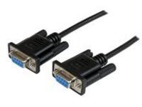 StarTech.com 2m Black DB9 RS232 Serial Null Modem Cable F/F