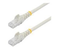 StarTech.com 1m CAT6 Ethernet Cable, 10 Gigabit Snagless RJ45 650MHz 100W PoE Patch Cord, CAT 6 10GbE UTP Network Cable w/Strain Relief, White, Fluke Tested/Wiring is UL Certified/TIA