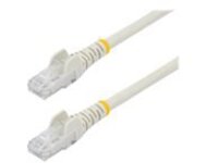 StarTech.com 1m CAT6 Ethernet Cable, 10 Gigabit Snagless RJ45 650MHz 100W PoE Patch Cord, CAT 6 10GbE UTP Network Cable w/Strain Relief, White, Fluke Tested/Wiring is UL Certified/TIA