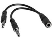 StarTech.com 3.5mm 4 Position to 2x 3 Position 3.5mm Headset Splitter Adapter