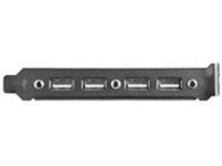 StarTech.com 4 Port USB A Female Slot Plate Adapter