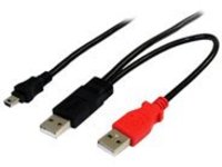 StarTech.com 6 ft USB Y Cable for External Hard Drive