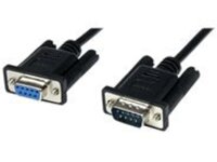 StarTech.com 2m Black DB9 RS232 Serial Null Modem Cable F/M