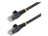 StarTech.com 25ft CAT6 Ethernet Cable, 10 Gigabit Snagless RJ45 650MHz 100W PoE Patch Cord, CAT 6 10GbE UTP Network Cable w/Strain Relief, Black, Fluke Tested/Wiring is UL Certified/TIA