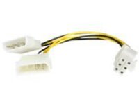 StarTech.com 6in LP4 to 6 Pin PCI Express Video Card Power Cable Adapter