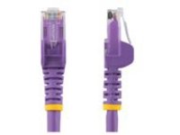 StarTech.com 3m CAT6 Ethernet Cable, 10 Gigabit Snagless RJ45 650MHz 100W PoE Patch Cord, CAT 6 10GbE UTP Network Cable w/Strain Relief, Purple, Fluke Tested/Wiring is UL Certified/TIA
