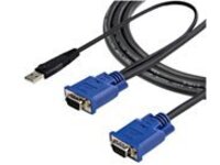 StarTech.com 15 ft 2-in-1 Ultra Thin USB KVM Cable