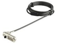 StarTech.com 6.5' (2m) Laptop Cable Lock, Nano Slot Compatible 4 Digit Combination Security Cable Lock, Serialized Anti-Theft Vinyl Coated Steel Cable Lock for Nano Slot Computer/Device
