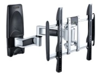 StarTech.com Articulating TV Wall Mount, VESA Wall Mount Supports 65 inch/99lb/Flat/Curved TVs, Retractable Low Profile Wall Mount TV Bracket, Adjustable Corner TV Wall Mount, Swivel/Rotation/Tilt (TV-WALL-MOUNT-65FS)