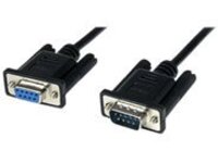 StarTech.com 1m Black DB9 RS232 Serial Null Modem Cable F/M