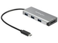 StarTech.com 3 Port 10Gbps USB C Hub with SD Card Reader, 3x USB-A &amp; 1x SD Slot, Portable USB 3.1/3.2 Gen 2 Type C Adapter Hub, Laptop Hub, USB Bus Powered, Thunderbolt 3 Compatible