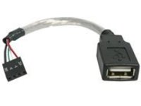 StarTech.com 6in USB 2.0 A to USB 4 Pin to Motherboard Header Adapter F/F