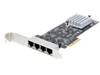 StarTech.com 4-Port 2.5Gbps NBASE-T PCIe Network Card, Intel I225-V Chip, Quad Port Computer Network Card, Multi-Gigabit NIC, PCI Express Server LAN Card, Desktop Ethernet Interface Card, PCI Express 2.0 (PR42GI-NETWORK-CARD)