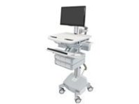 Ergotron StyleView Electric Lift Cart with Pivot, LiFe Powered, 6 Drawers (3x2)