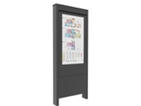 OUTDOOR PORTRAIT KIOSK LG 49XE4 BLACK