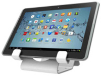 Compulocks Universal Tablet Holder Keyed Coiled Cable Lock White