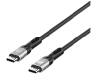 Manhattan USB-C to USB-C Cable (240W), 1m, Male to Male, Black, Thunderbolt 4, 40 Gbps (USB4 Gen 3x2), Extended Power Range (EPR) charging up to 240W (Note additional USB-C 240W wall charger needed), Backwards compatible to Thunderbolt 3, Lifetime Warranty, Polybag