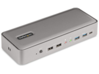 StarTech.com Dual-Laptop USB-C KVM Docking Station, Dual Monitor 4K 60Hz DisplayPort, DisplayLink Certified, 5-Port USB Hub, GbE, 90W/45W Power Delivery to Two Laptops, Windows/Mac