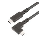 StarTech.com 3ft (1m) Rugged Right Angle USB-C Cable, USB 10 Gbps, USB C to C Data Transfer Cable, 4K 60Hz DP Alt Mode, 100W Power Delivery