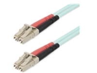 StarTech.com 25m (82ft) LC/UPC to LC/UPC OM4 Multimode Fiber Optic Cable, 50/125&#xB5;m LOMMF/VCSEL Zipcord Fiber, 100G Networks, Low Insertion Loss, LSZH Fiber Patch Cord