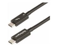StarTech.com 3ft (1m) Thunderbolt 4 Cable, 40Gbps, 100W Power Delivery, 4K/8K Video, Intel-Certified Thunderbolt Cable