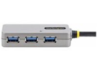StarTech.com USB Extender Hub, 10m USB 3.0 Extension Cable with 4-Port USB Hub, Active/Bus Powered USB Repeater Cable, Optional 20W Power Supply Included
