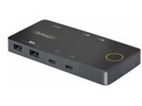 StarTech.com 2-Port USB-C KVM Switch, Single-4K 60Hz HDMI Monitor, Dual-100W Power Delivery Pass-through Ports, Bus Powered, USB Type-C/USB4/Thunderbolt 3/4 Compatible