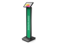Compulocks iPad 10th-11th (A16) Gen PowerMove Brandable Floor Stand Black