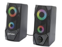Manhattan RGB LED Desktop Stereo Computer Speakers