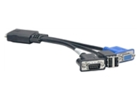 Lenovo - Power cable to USB 2.0 A, 15 pin VGA, RS-232