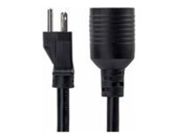 StarTech.com 1ft (30cm) Heavy Duty Extension Cord, NEMA L5-20R to NEMA 5-20P Extension Cord, 20A 125V, 12AWG, Heavy Gauge Power Cable