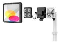 Compulocks iPad 10th-11th (A16) Gen PowerMove Medical Rolling Cart Black