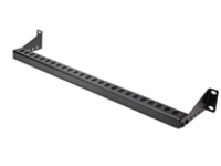 StarTech.com 1U Rack Mountable Cable Lacing Bar w/Adjustable Depth, Cable Support Guide For Organized 19" Racks/Cabinets, Horizontal Cable Guide For Patch Panels/Switches/PDUs