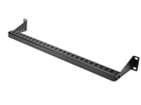 StarTech.com 1U Rack Mountable Cable Lacing Bar w/Adjustable Depth, Cable Support Guide For Organized 19&quot; Racks/Cabinets, Horizontal Cable Guide For Patch Panels/Switches/PDUs