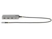StarTech.com USB-C Triple-Monitor Multiport Adapter, Dual 4K 60Hz &#x2B; 4k 30Hz HDMI &amp; DisplayPort, 3-Port USB 10Gbps Hub, 100W Power Delivery Pass-Through, GbE, 2ft Cable, Mini Dock