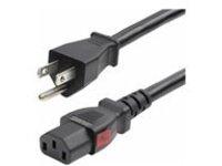 StarTech 12ft (3.6m) Heavy Duty Power Cord, NEMA 5-15P to Locking C13 AC Power Cable, 15A 125V, 14AWG, Replacement Computer Power Cord, Monitor Power Cable, PC Power Supply Cable