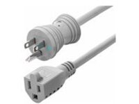 StarTech.com 6ft (1.8m) Hospital-Grade Extension Cord, Green Dot Medical Power Cable, NEMA 5-15P to NEMA 5-15R, 13A 125V, 16AWG, Gray Extension Cable, Power Extension Cable