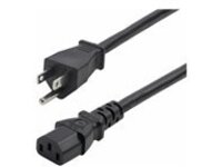 StarTech 8ft (2.4m) Computer Power Cord, NEMA 5-15P to IEC 60320 C13 AC Power Cable, 13A 125V, 16AWG, Replacement Power Cable, Monitor Power Cable, PC Power Supply