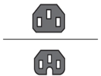 AddOn - Power cable - power IEC 60320 C13 to IEC 60320 C15