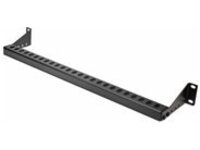 StarTech.com 1U Rack Mountable Cable Lacing Bar w/Adjustable Depth, Cable Support Guide For Organized 19&quot; Racks/Cabinets, Horizontal Cable Guide For Patch Panels/Switches/PDUs