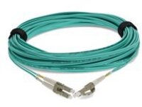 AddOn 30m HP QK736A Compatible LC OM3 Aqua Patch Cable