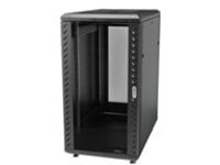 StarTech.com 18U 19" Server Rack Cabinet, 4 Post Adjustable Depth (6-32")Locking Knock Down Network/Computer Equipment Enclosure, Mobile with Glass Door & Casters, HP ProLiant ThinkServer