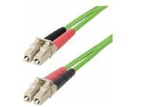 StarTech.com 1m (3ft) LC to LC (UPC) OM5 Multimode Fiber Optic Cable, 50/125&#xB5;m Duplex LOMMF Zipcord, VCSEL, 40G/100G, Bend Insensitive, Low Insertion Loss, LSZH Fiber Patch Cord