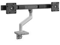 Humanscale M8.1 - Mounting kit (dual bracket, 2 VESA adapters (black), desk clamp base, angled / dynamic link)