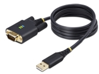StarTech.com 3ft (1m) USB to Serial Adapter Cable, Interchangeable DB9 Screws/Nuts, COM Retention, USB-A to DB9 RS232, FTDI IC, Level-4 ESD Protection, Windows/macOS/ChromeOS/Linux
