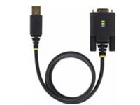 StarTech.com 3ft (1m) USB to Null Modem Serial Adapter Cable, Interchangeable DB9 Screws/Nuts, COM Retention, USB-A to RS232, FTDI, Level-4 ESD Protection, Windows/macOS/ChromeOS/Linux